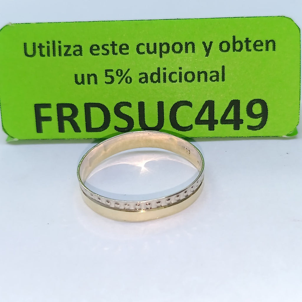 ARGOLLA ORO 14 K 1.3 GRMS (SEMINUEVO)