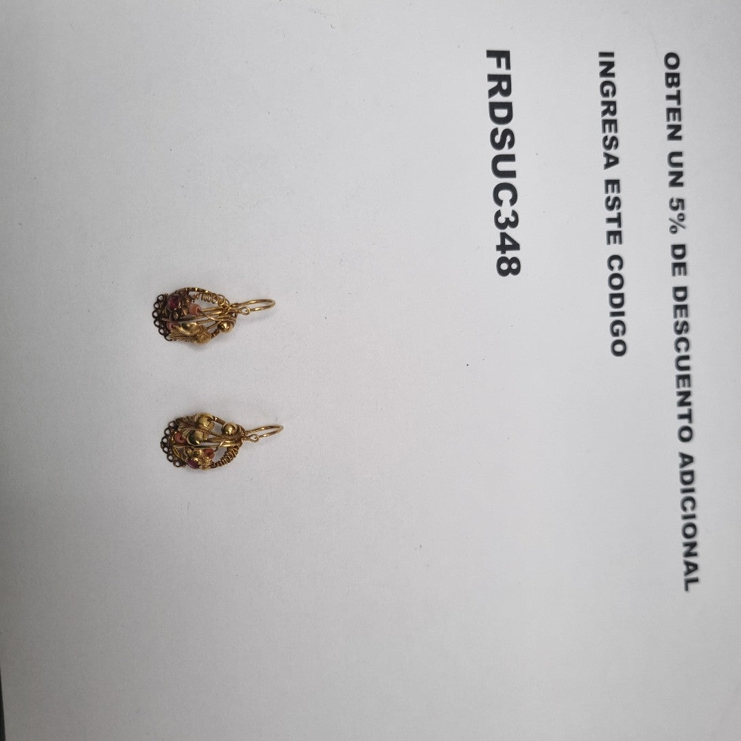 ARETES PAR ORO 14 K 4,40 GRMS (SEMINUEVO)