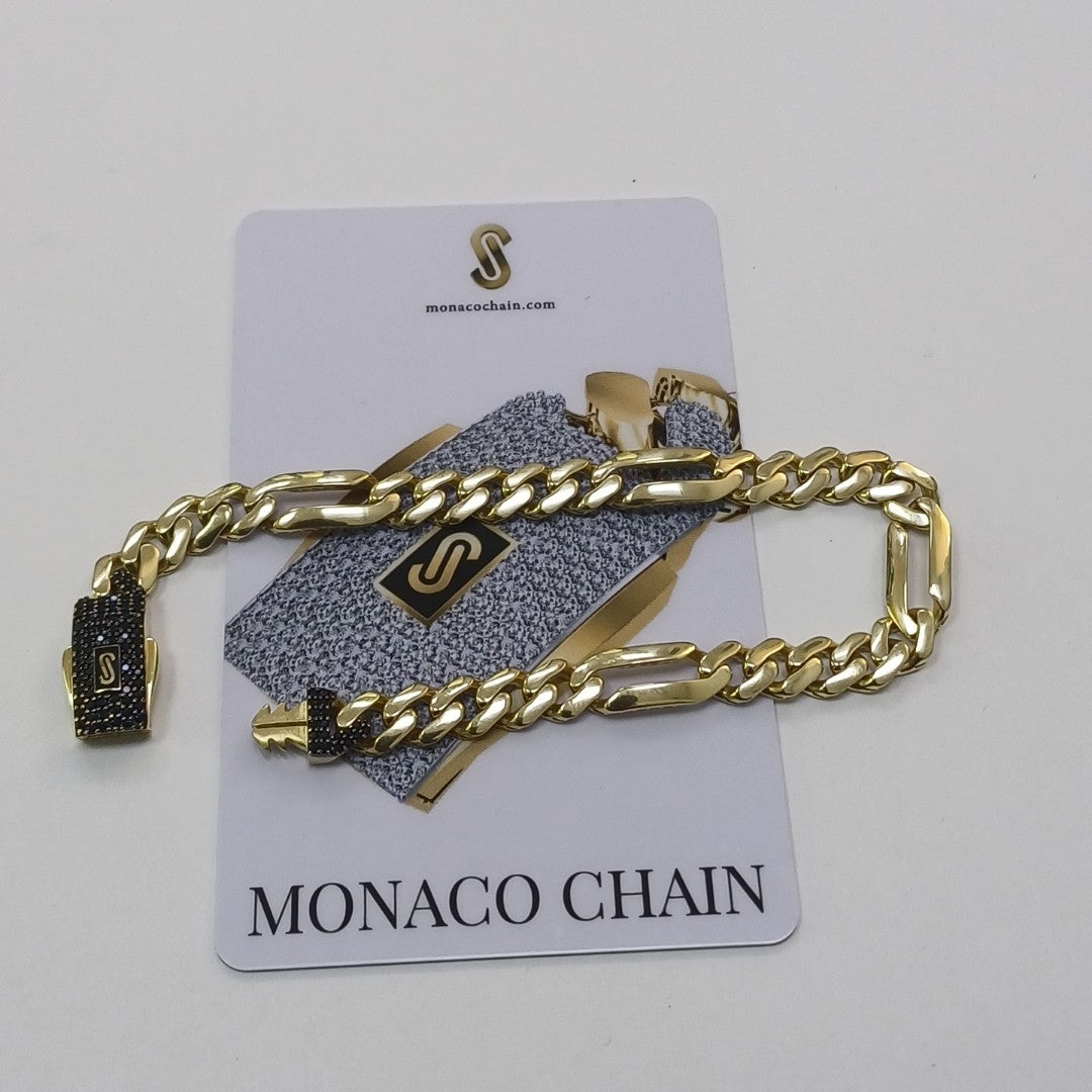 PULSERA MONACO ORO 10K 6.1 (NUEVO)