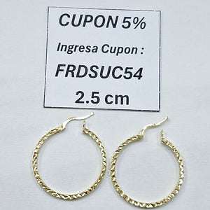 ARRACADAS ORO 14K 1.9 (NUEVO)