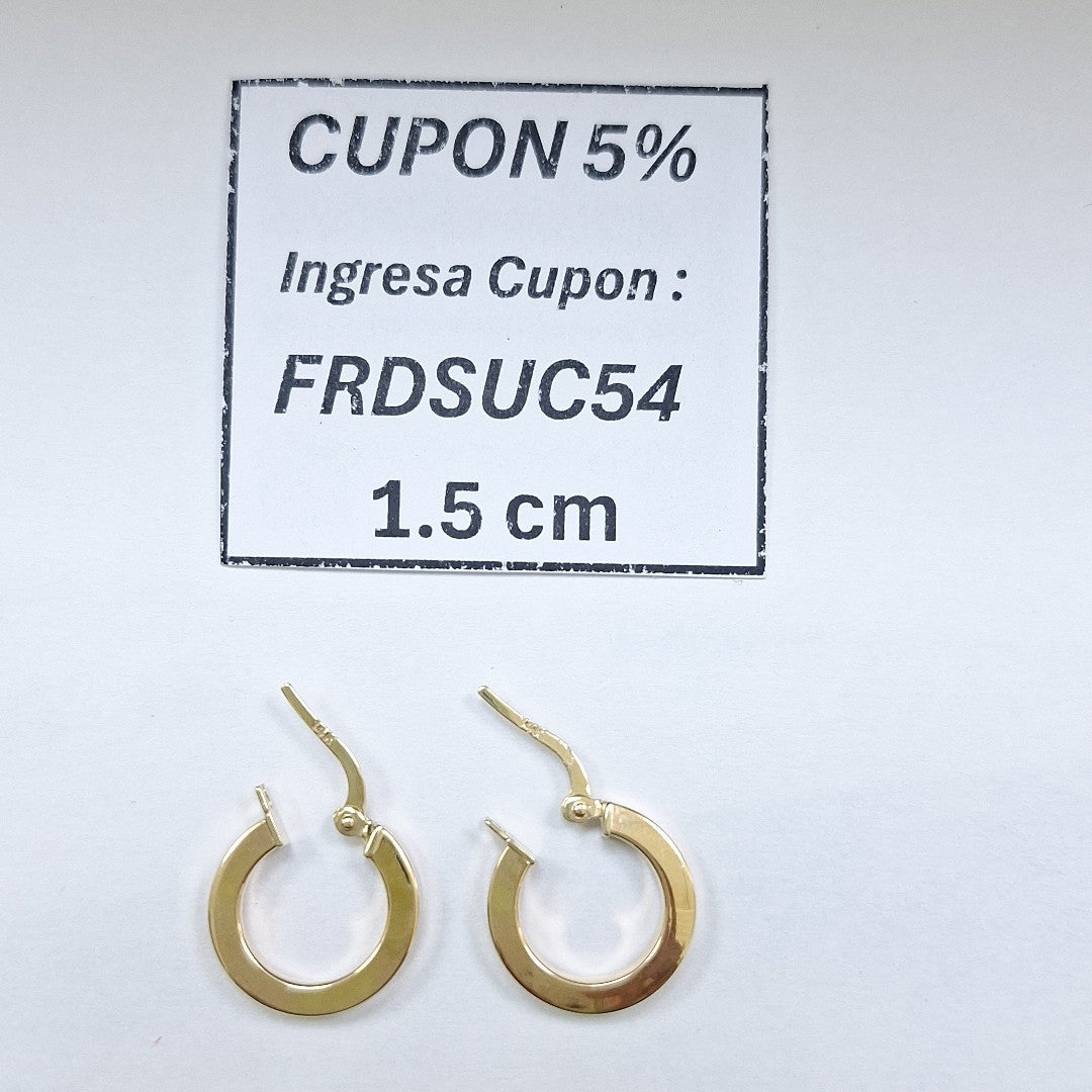 ARRACADAS ORO 14K 1.3 (NUEVO)