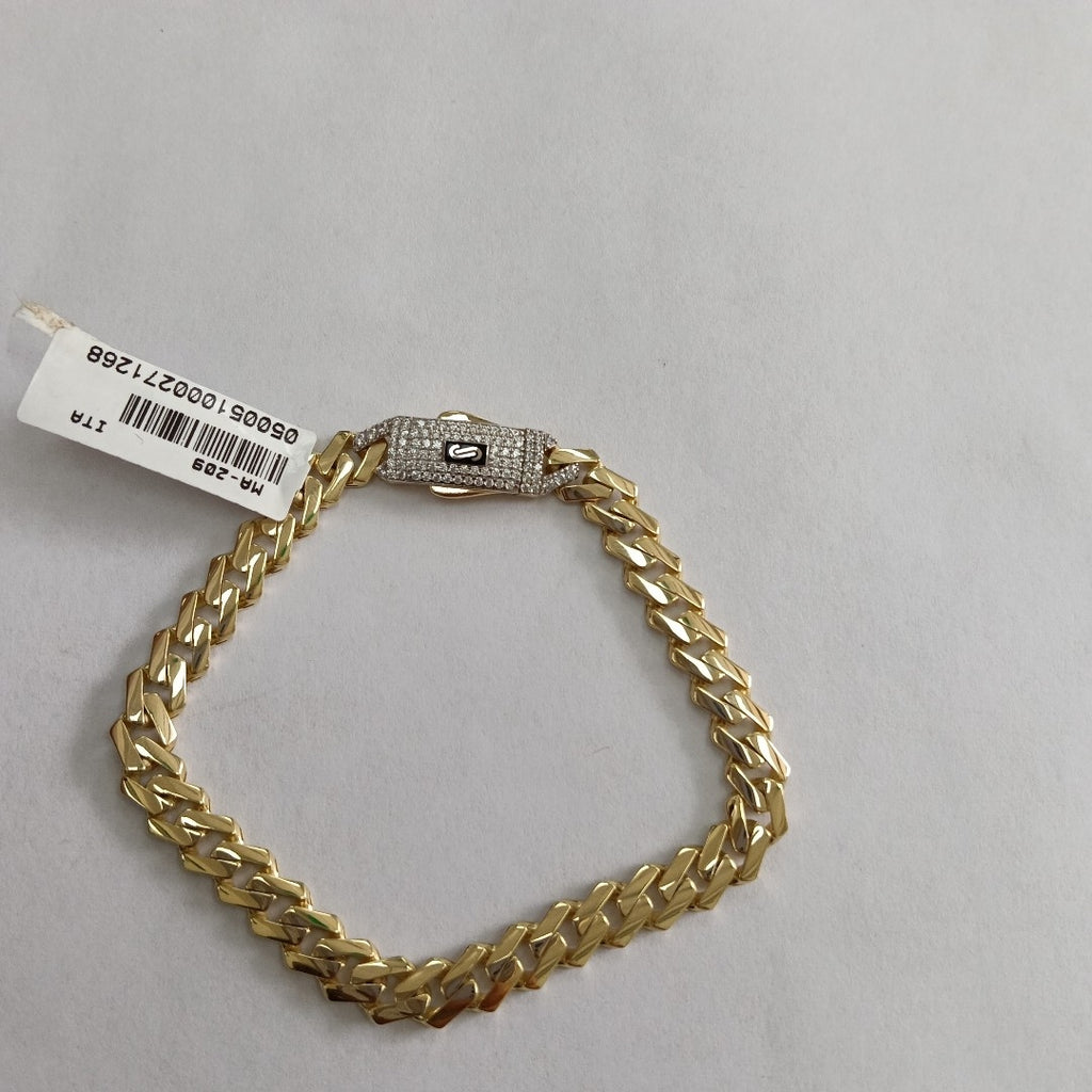 PULSERA MONACO ORO 10K 7.1 (NUEVO)