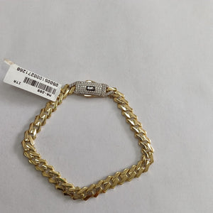 PULSERA MONACO ORO 10K 7.1 (NUEVO)