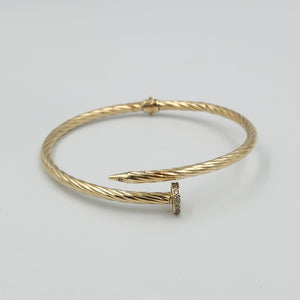 PULSERA RIGIDA ORO 14 K 4.9 GRMS (SEMINUEVO)