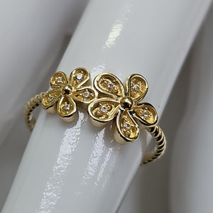 ANILLOS DAMA ORO 14K 2 (NUEVO)