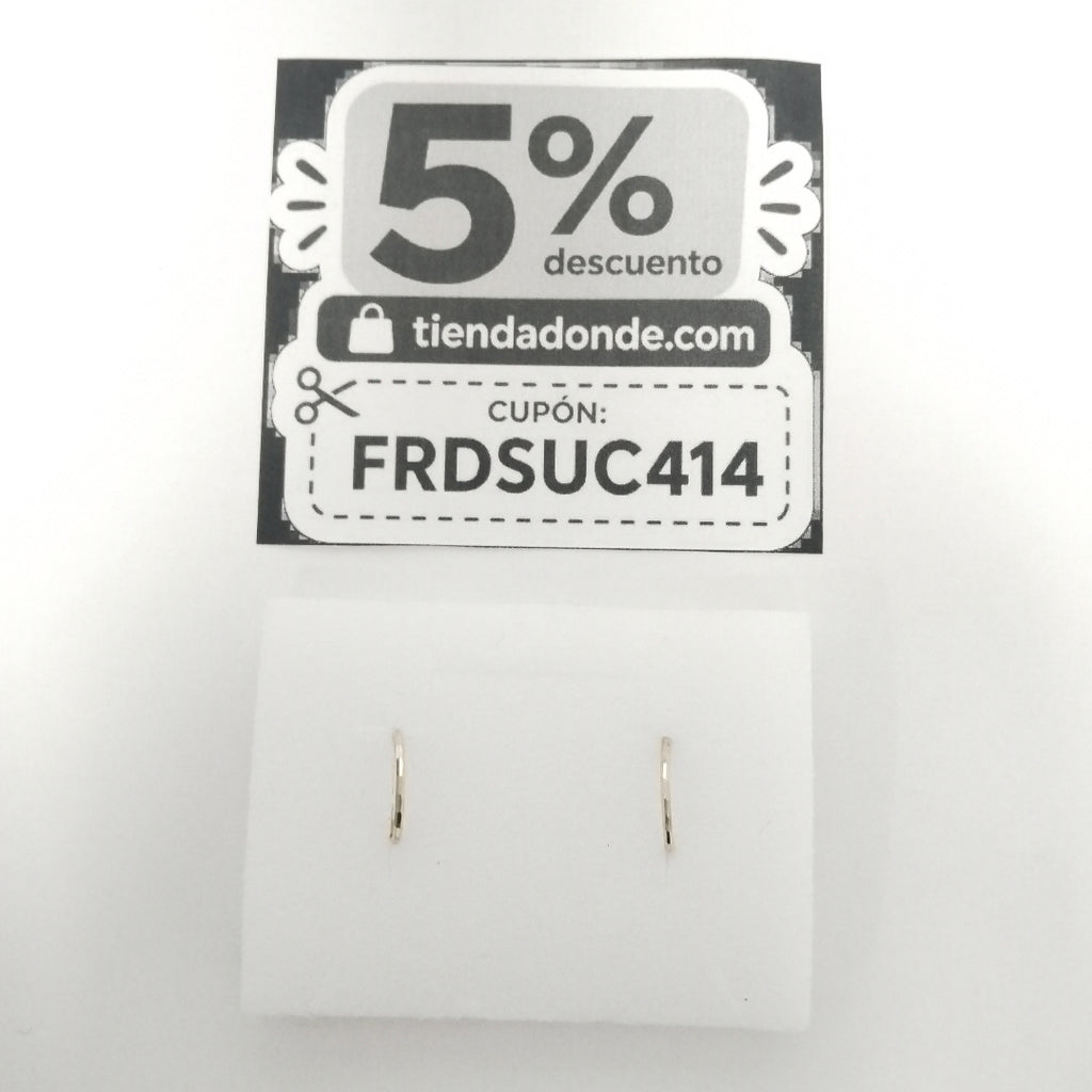 ARRACADAS PAR ORO 14 K 0.6 GRMS (SEMINUEVO)