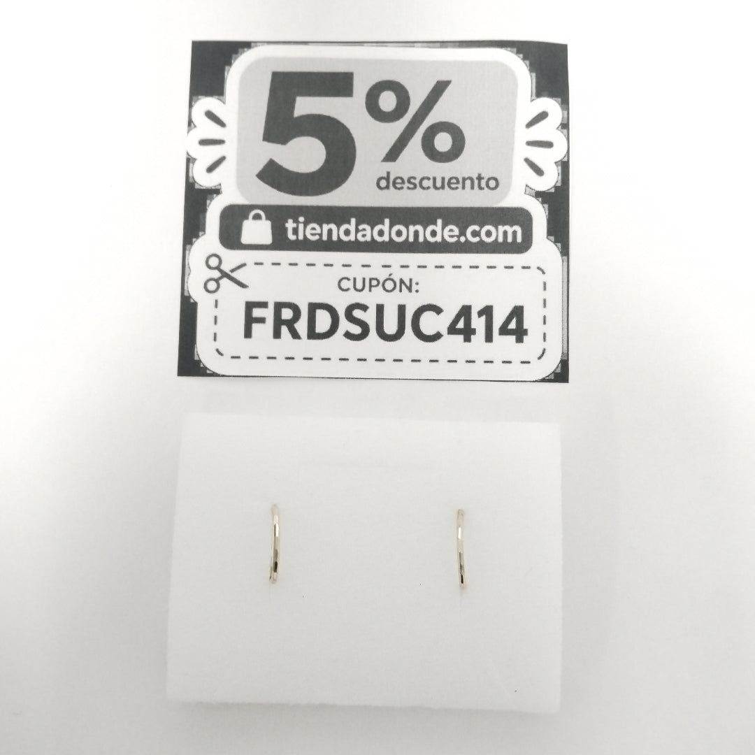 ARRACADAS PAR ORO 14 K 0.6 GRMS (SEMINUEVO)
