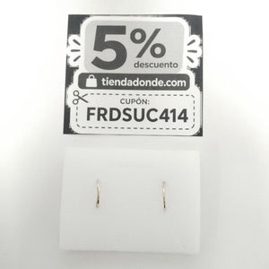 ARRACADAS PAR ORO 14 K 0.6 GRMS (SEMINUEVO)