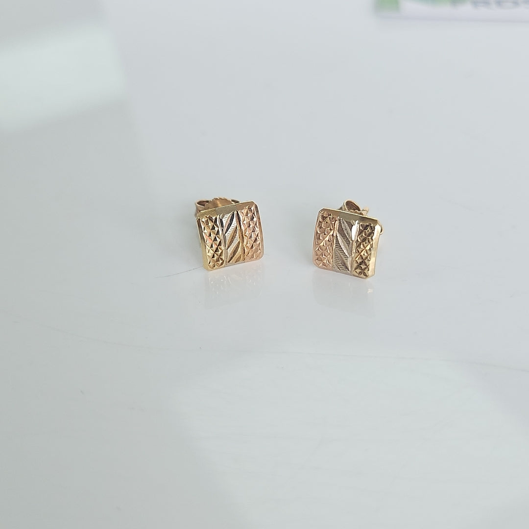 BROQUELES PAR ORO COMBINADO 14 K 1.5 GRMS (SEMINUEVO)