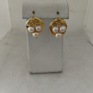 ARETES PAR ORO 14 K 7,60 GRMS (SEMINUEVO)