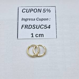 HUGGIES ORO 14K 1.4 (NUEVO)