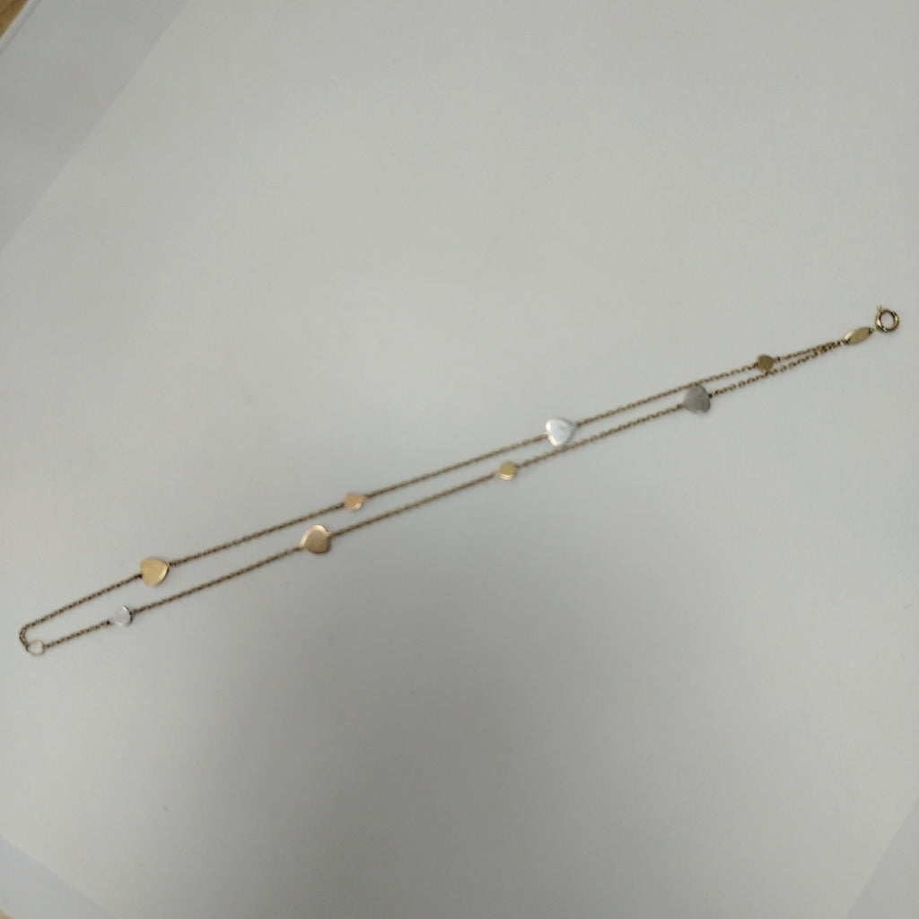 PULSERA ORO, ORO COMBINADO 14 K 2.6 GRMS (SEMINUEVO)
