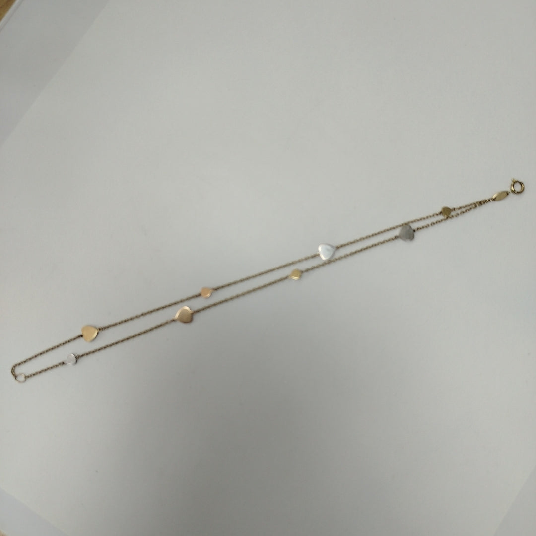 PULSERA ORO, ORO COMBINADO 14 K 2.6 GRMS (SEMINUEVO)
