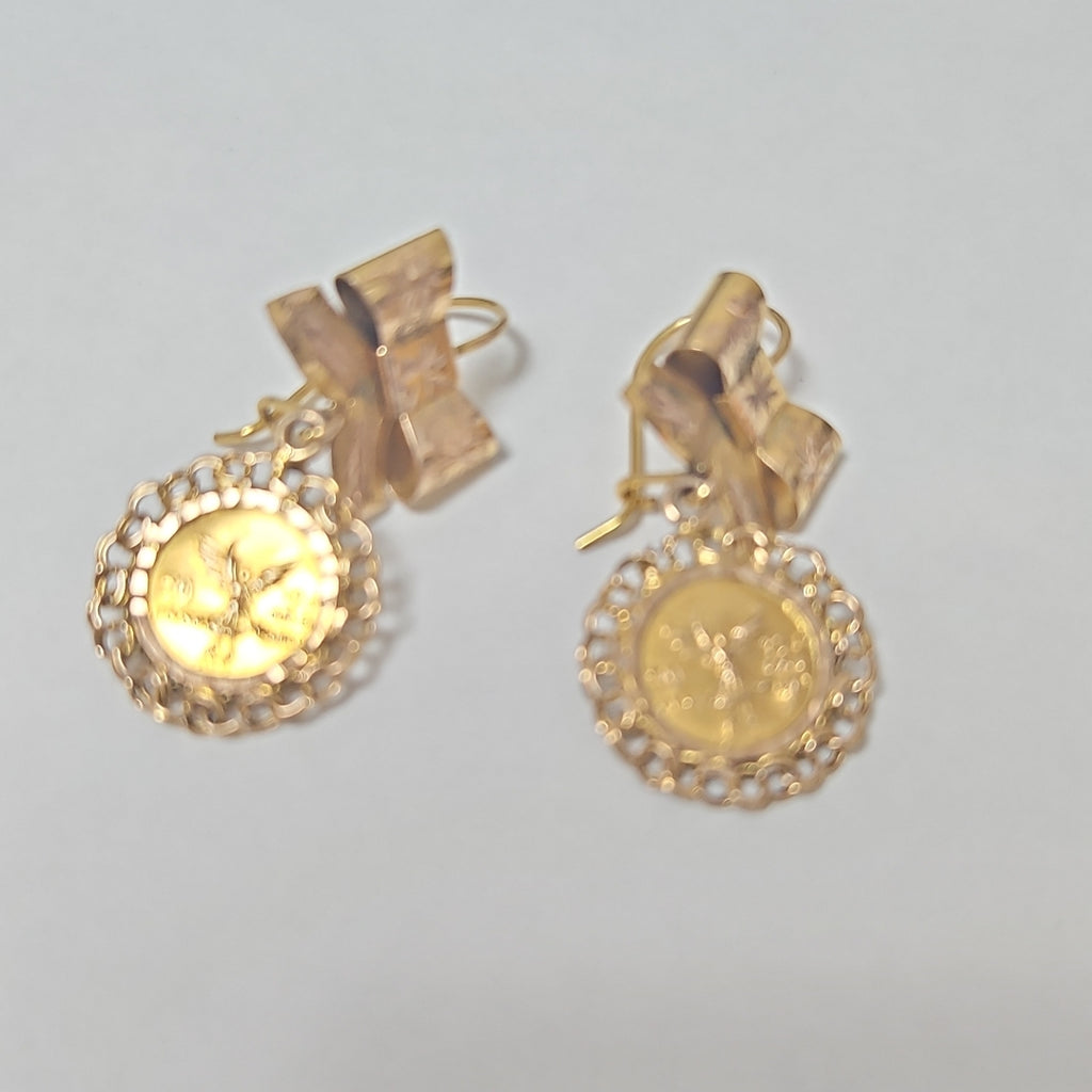ARETES PAR ORO 8 K 4,80 GRMS (SEMINUEVO)