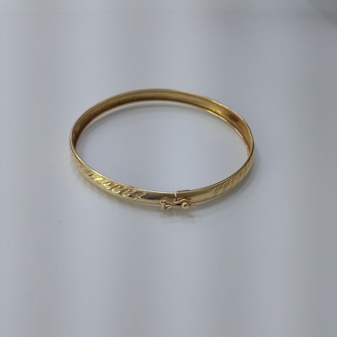 PULSERA RIGIDA ORO 14 K 5.5 GRMS (SEMINUEVO)