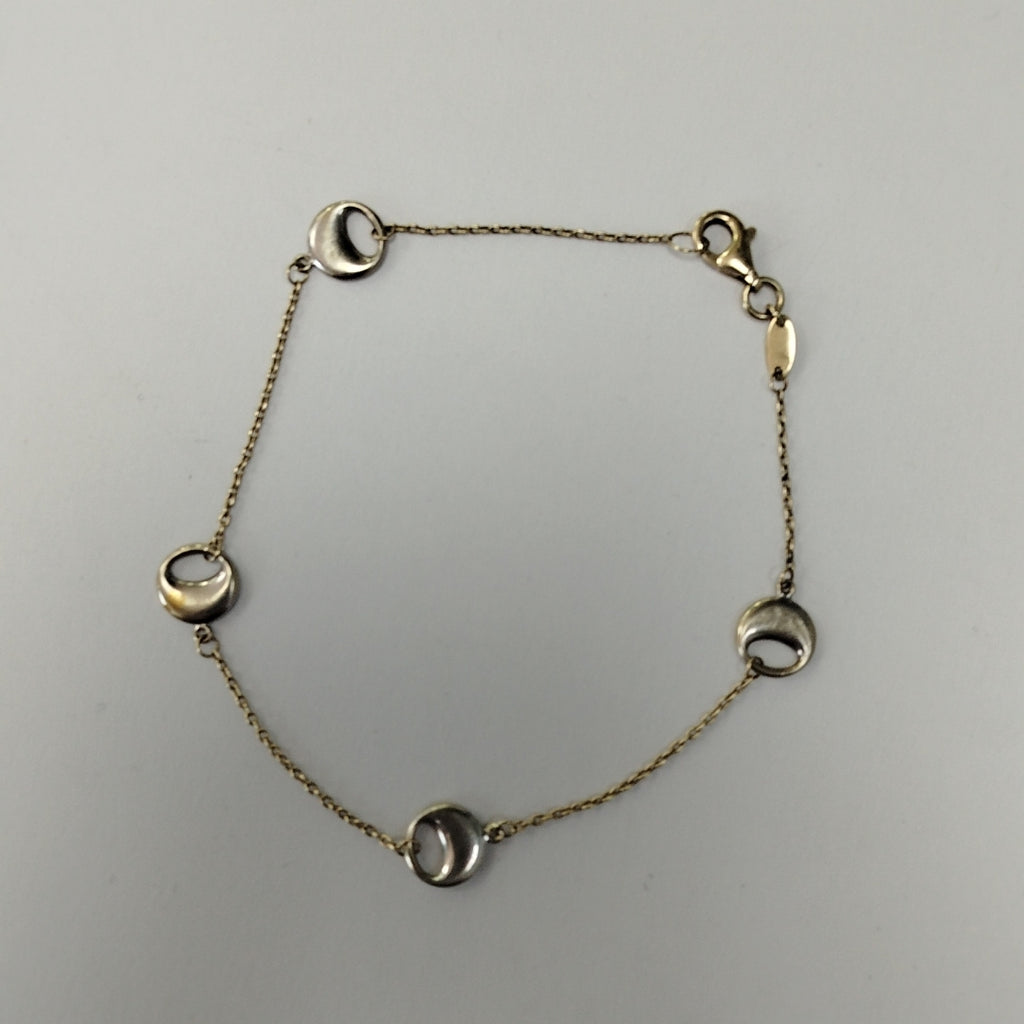 PULSERA ORO, ORO COMBINADO 14 K 1.6 GRMS (SEMINUEVO)