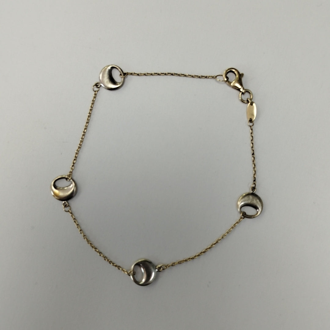 PULSERA ORO, ORO COMBINADO 14 K 1.6 GRMS (SEMINUEVO)