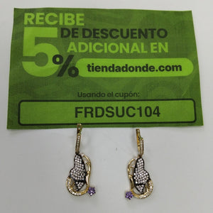 ARETES PAR ORO 14 K 7,20 GRMS (SEMINUEVO)