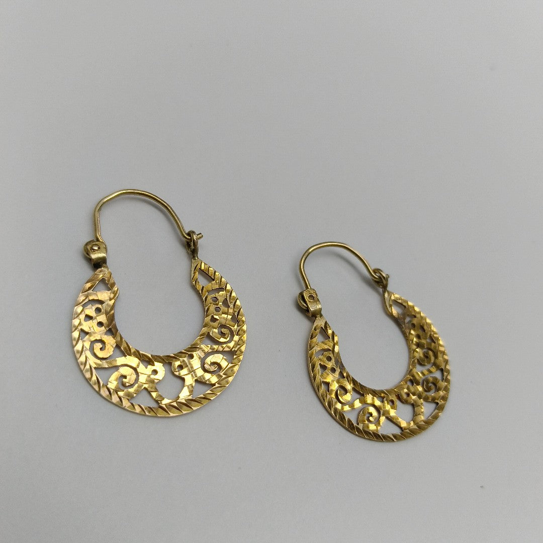 ARETES PAR ORO 8 K 3.3 GRMS (SEMINUEVO)