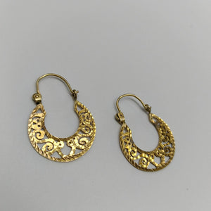 ARETES PAR ORO 8 K 3.3 GRMS (SEMINUEVO)