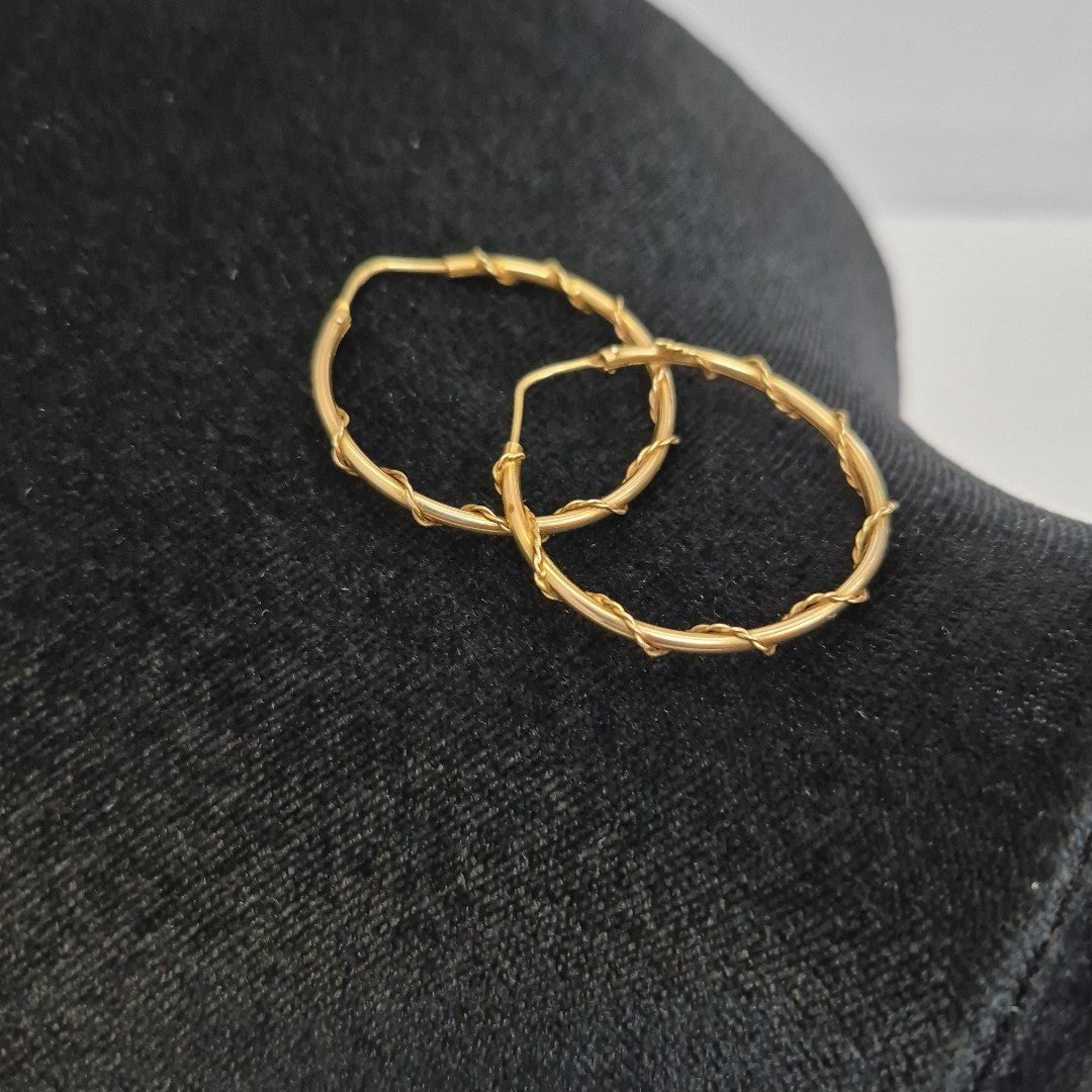 ARRACADAS PAR ORO 14 K 4 GRMS (SEMINUEVO)