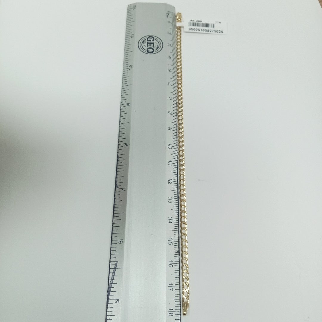 PULSERAS DAMA BARBADA AMARILLA ORO 14K 2.4 (NUEVO)
