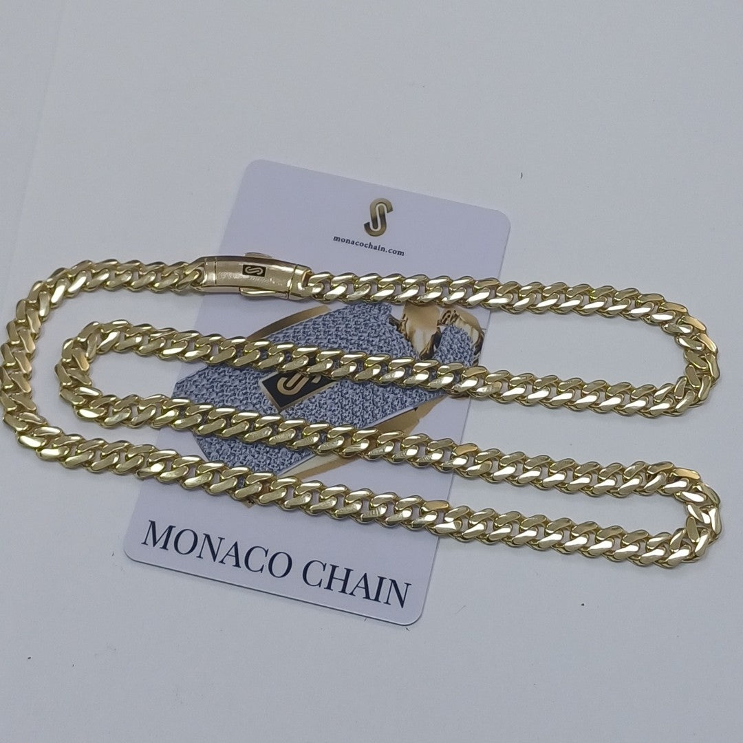 CADENA MONACO ORO 10K 16.1 (NUEVO)