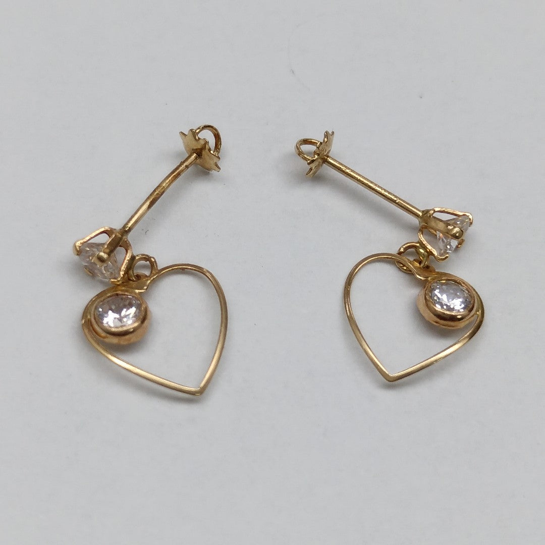 BROQUELES PAR ORO 14 K 0.5 GRMS (SEMINUEVO)