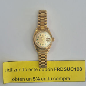 RELOJ CAJA Y PULSO ORO ORO 18 K 70.9 GRMS (SEMINUEVO)