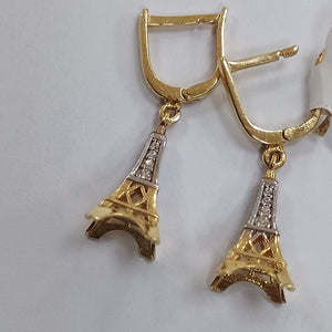 BROQUELES ORO 14K 3.3 (NUEVO)