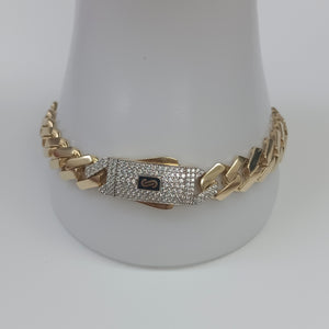 PULSERA CABALLERO MONACO ORO 14K 14.6 (NUEVO)
