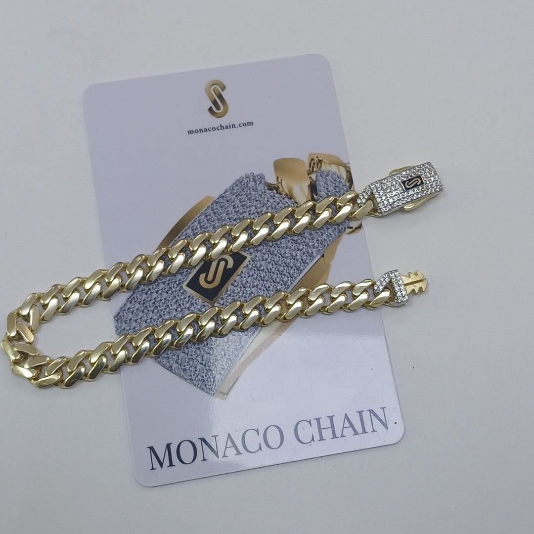 PULSERA MONACO ORO 10K 6.9 (NUEVO)