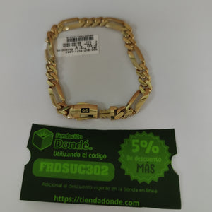 PULSERA CABALLERO MONACO ORO 14K 10.6 (NUEVO)