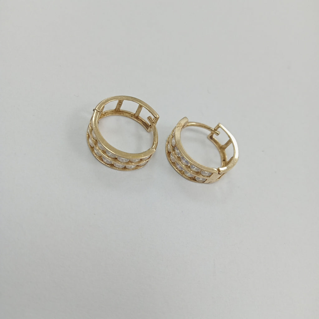 ARRACADAS PAR ORO 14 K 2,00 GRMS (SEMINUEVO)