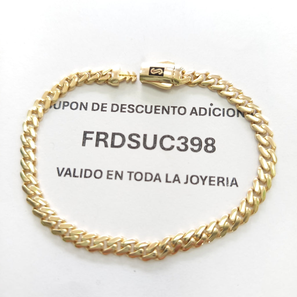 PULSERA MONACO ORO 14K 5.5 (NUEVO)