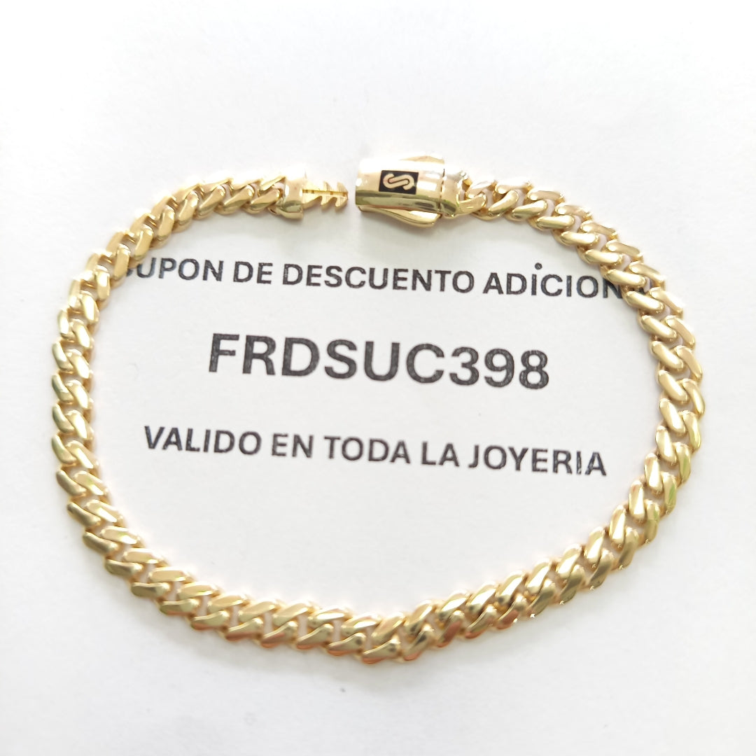 PULSERA MONACO ORO 14K 5.5 (NUEVO)