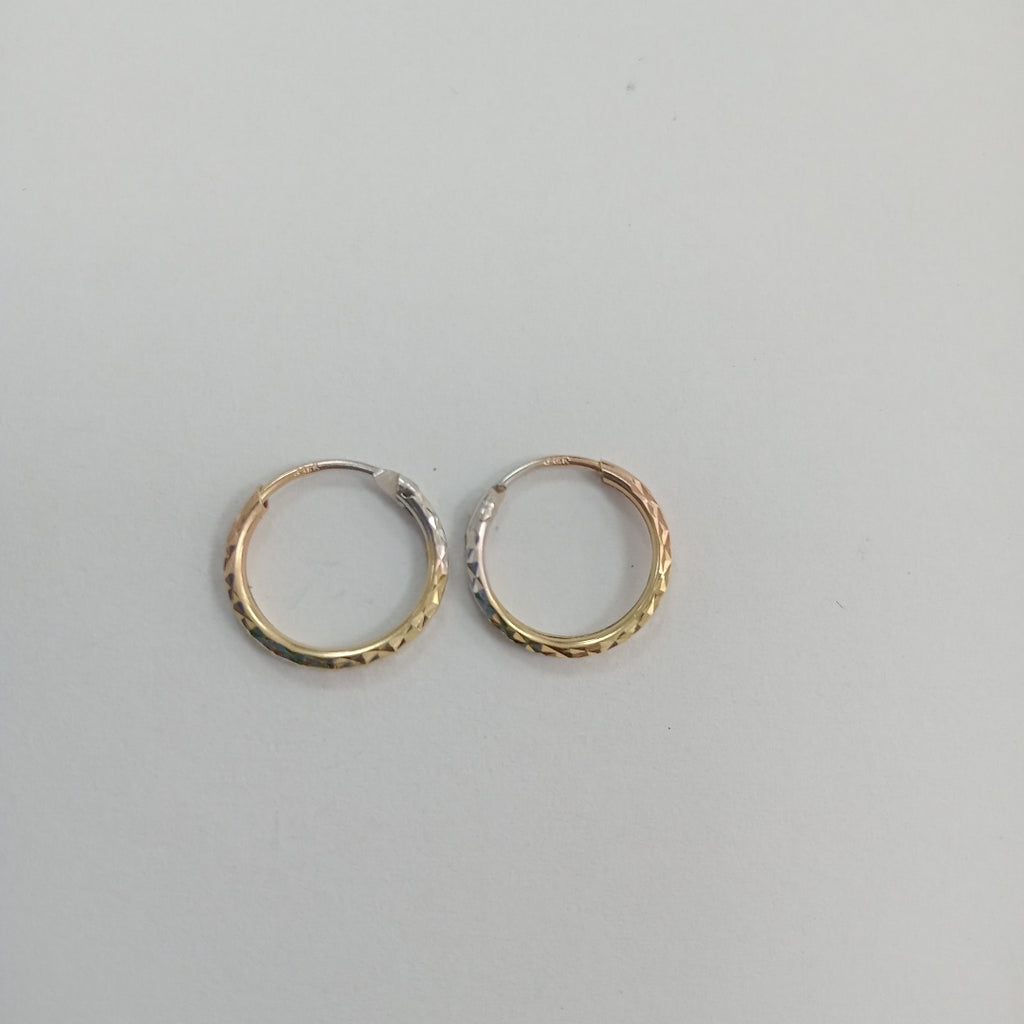 ARRACADAS PAR ORO 14 K 1,00 GRMS (SEMINUEVO)