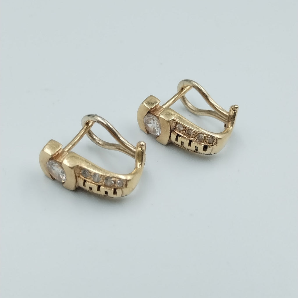 ARETES PAR ORO 14 K 6.4 GRMS (SEMINUEVO)