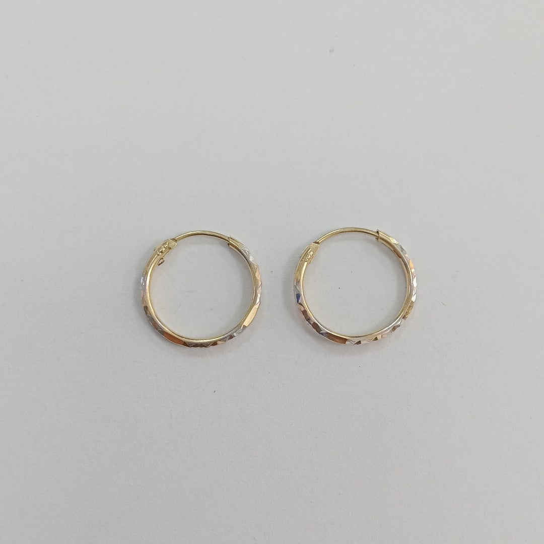 ARRACADAS PAR ORO 14 K 1,20 GRMS (SEMINUEVO)