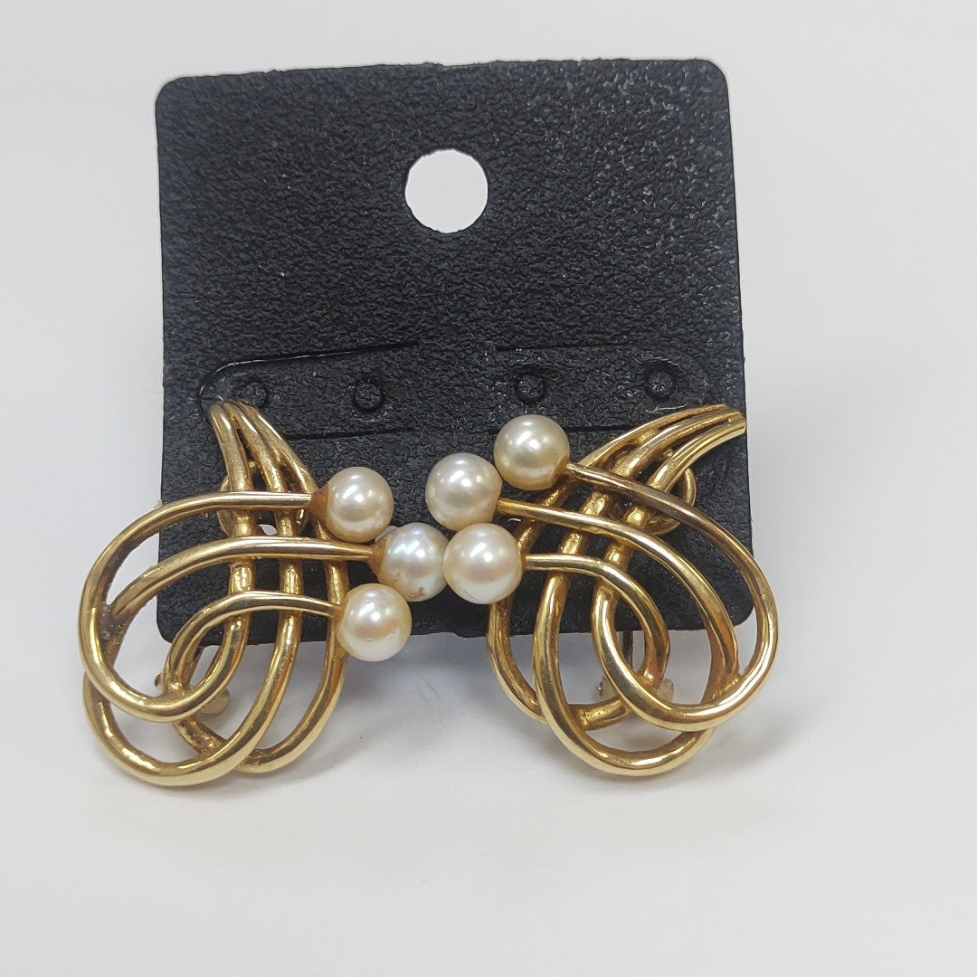 ARETES PAR ORO 14 K 11,20 GRMS (SEMINUEVO)