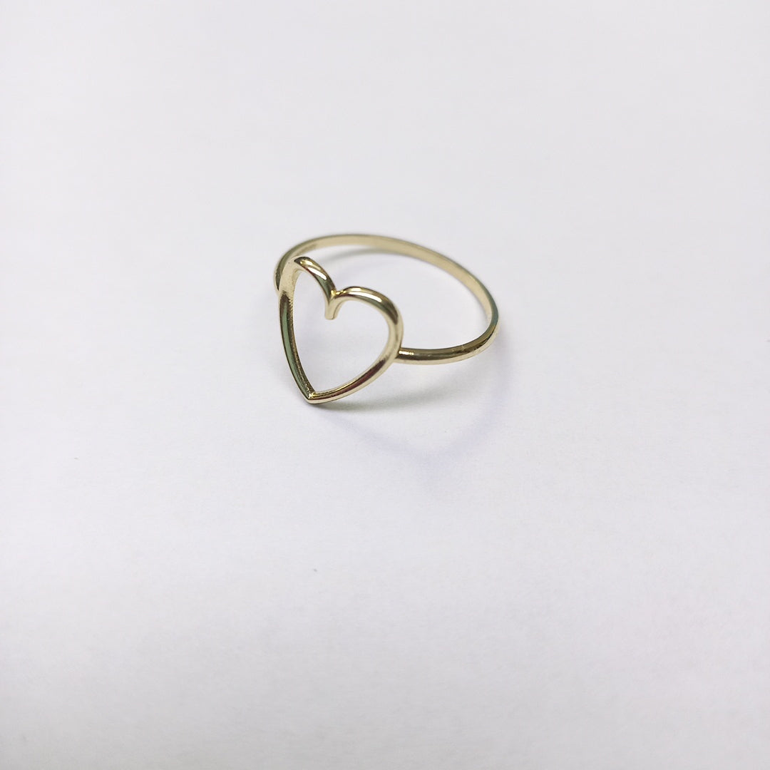ANILLOS ANILLITO FIG CORAZON 10K TALLA 7 0.8 GR (NUEVO)