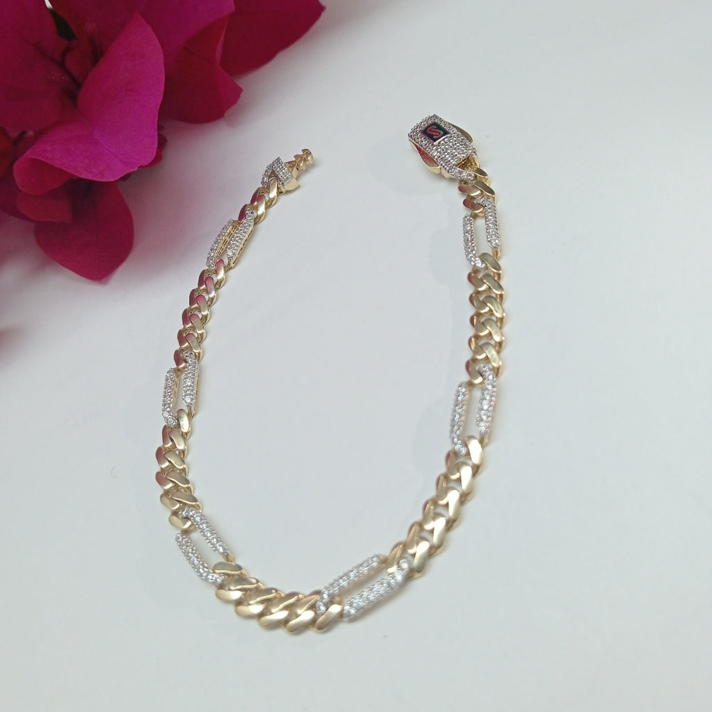 PULSERA MONACO ORO 10K 5.2 (NUEVO)