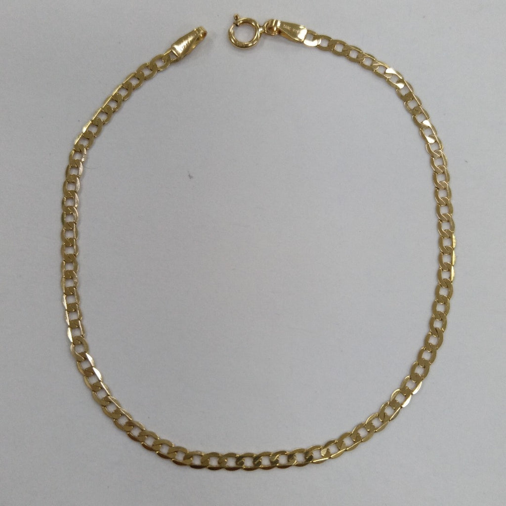 PULSERAS DAMA BARBADA AMARILLA ORO 14K 1.5 (NUEVO)