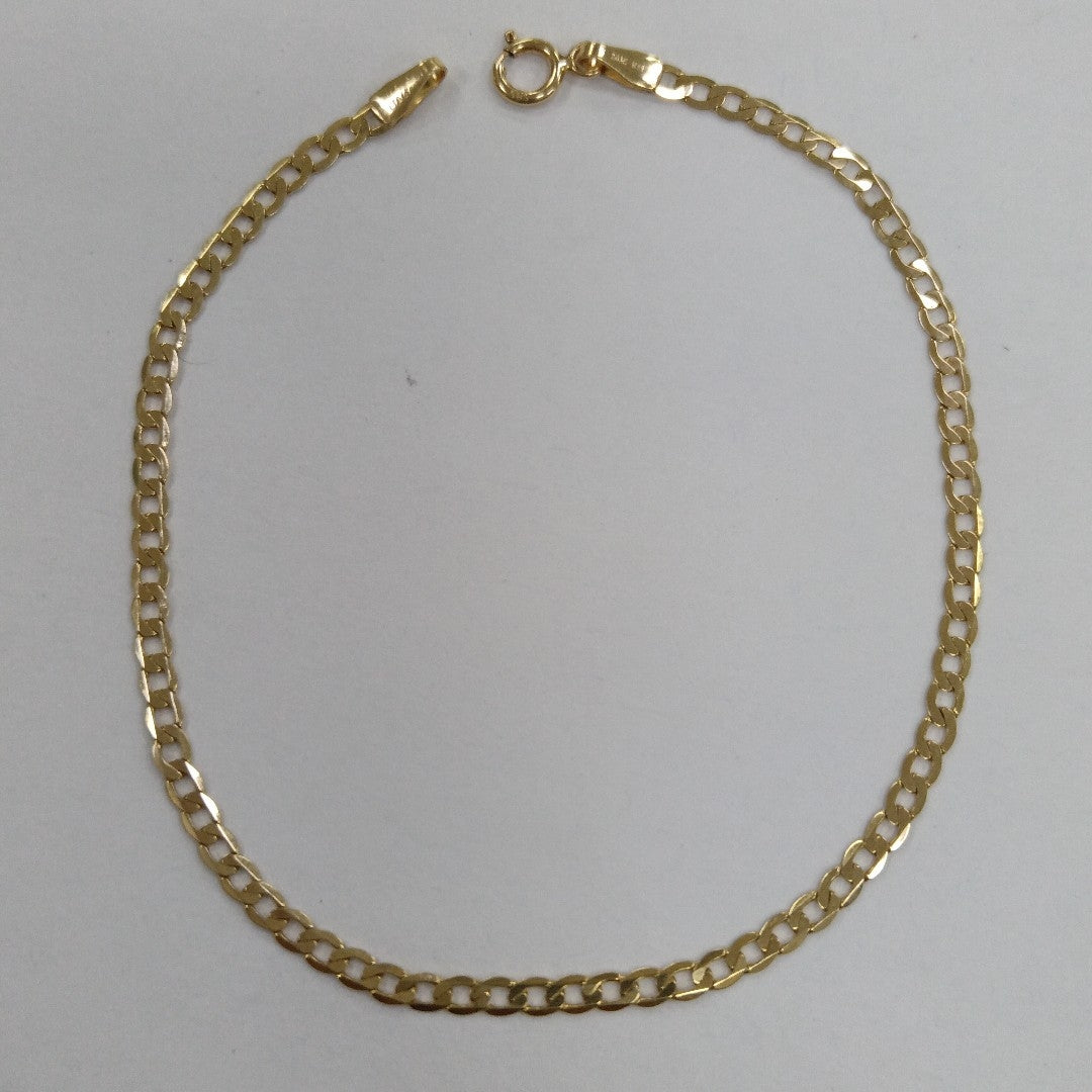 PULSERAS DAMA BARBADA AMARILLA ORO 14K 1.5 (NUEVO)