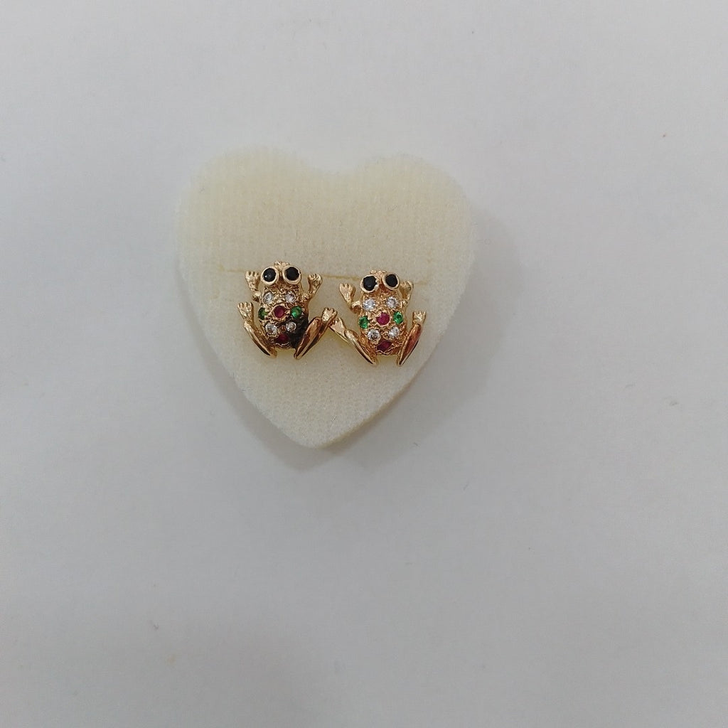 BROQUELES PAR ORO 14 K 3,10 GRMS (SEMINUEVO)