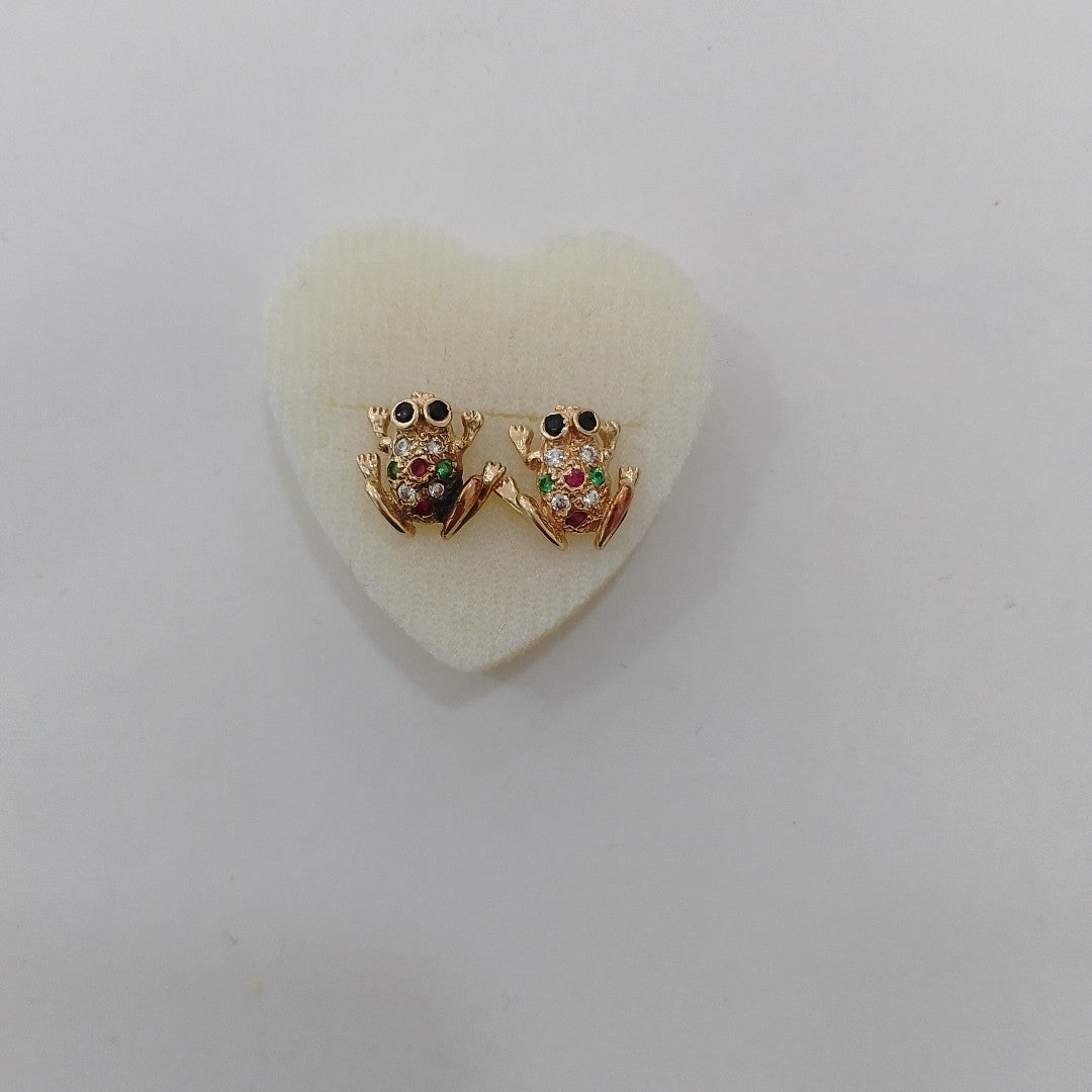 BROQUELES PAR ORO 14 K 3,10 GRMS (SEMINUEVO)