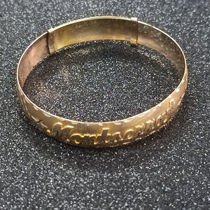 PULSERA RIGIDA ORO 8 K 9.7 GRMS (SEMINUEVO)