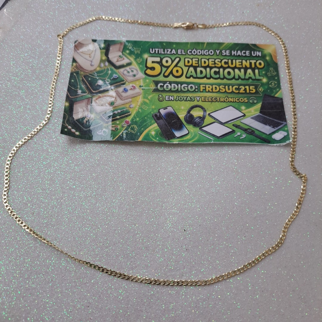 CADENA BARBADA 14K 55 CM 5.1 GR (NUEVO)
