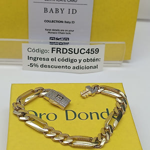 PULSERA MONACO ORO 14K 9.7 (NUEVO)