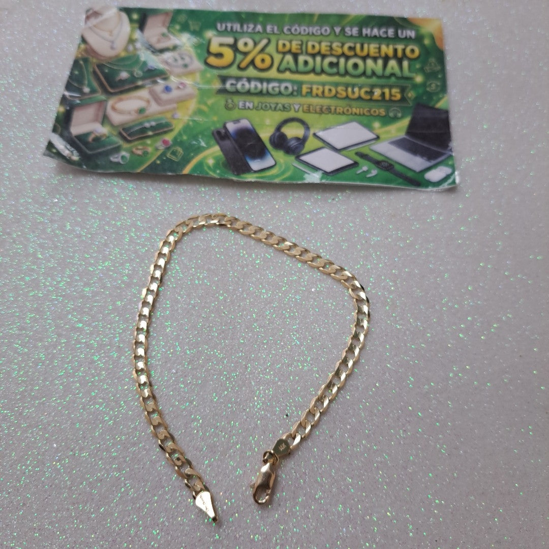 PULSERA BARBADA 14K 21 CM 5 GR (NUEVO)
